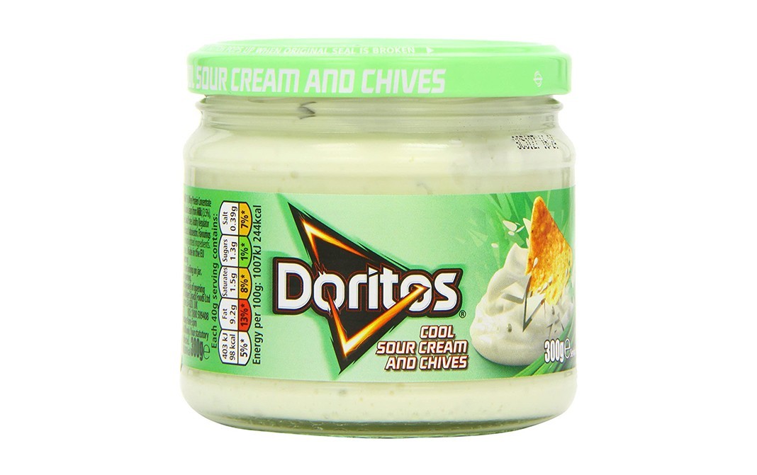 Doritos Cool Sour Cream And Chives   Glass Jar  300 grams